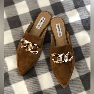 Steve Madden mules brand new size 7.5 cognac